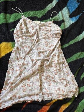 Floral High-Low Slip Dress - Pink Floral